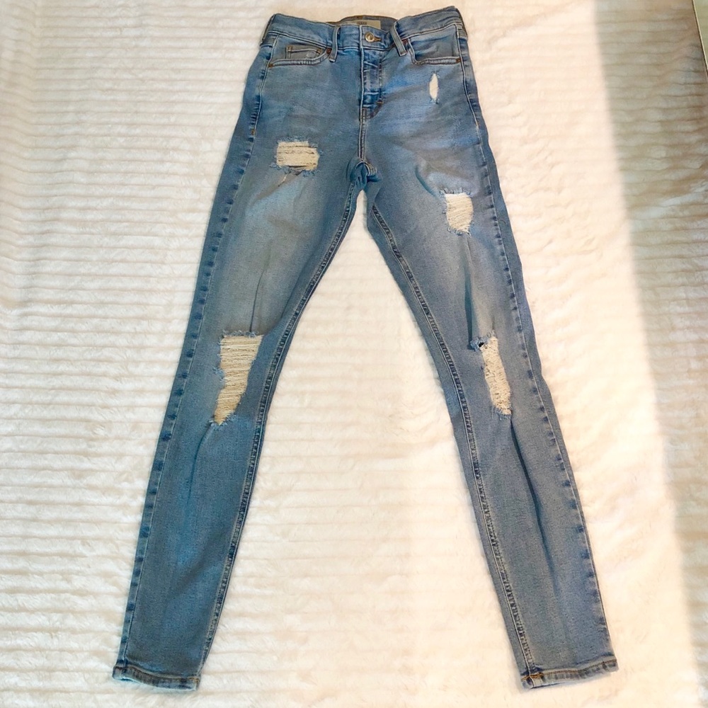 Topshop Moto Jamie Ripped Skinny Jeans